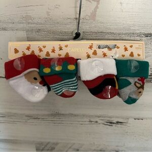 Baby Christmas Socks 8 Pairs Size 0-6 Months NEW